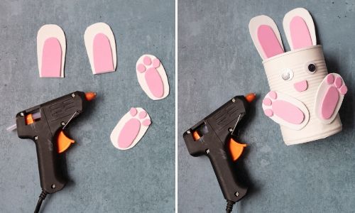 How To Make Blooming Bunny Plant Pots step 3, 4